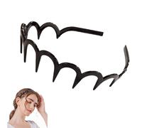 2025 New U Shape Fashion Tooth Hair Comb Headband, High Cranium Head Bands for Women's Hair, Reversible Korean Headbands with Teeth, Wavy Teeth Hairs Hoop, for Women Girls (A)