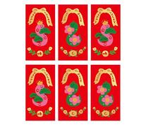 2025 New Year Lucky Money Packets, Year of the Snake Red Packet, Spring Festival Red Envelopes, Chinese Wedding Money Packets, Marriage Engagement Red Envelopes for Spring Festival