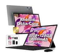 2025 Newest Tablet 10 pollici Android 14, 22GB RAM 128GB ROM/TF 1TB, Octa-Core, 8000mAh, Corpo in Metallo, Face ID, Doppio WiFi, 8MP+5MP, Widevine L1, Protezione Occhi, Tastiera, Mouse, Gary