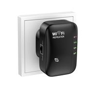 2025 Newest WiFi Extender Booster,WiFi Signal Booster,Internet Coverage Up to 3000 Sq.Ft! Works with 45+ Devices & Features Easy Setup,2.4GHz Band WiFi Extender and LAN Port (Black)