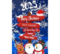 2025 notebook Merry Christmas best wishes and a very Happy New Year