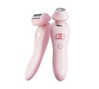 2025 Nueva 2 en 1 Afeitadora Femenina,SeñOra EléCtrica Afeitadora,Afeitadora Corporal for Mujer,DiseñO de Doble Cabeza,Todo el Cuerpo se Puede Lavar con Agua,Adecuado para Hombres y Mujere(Color:Pink)