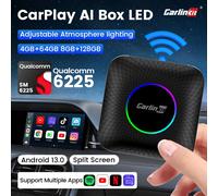 Android 13 TV Box CarlinKit CarPlay Smart Box para Netflix IPTV GPS incorporado Play Store SM6225 LED EAU 4GB 64GB