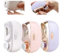 2025 Nuevo Cortauñas Eléctrico, Ponchado Automático De Uñas,Recortador De Uñas Inalámbrico,Sin Ruido, Operación A Un Tacto, Lima De Uñas Portátil Para Niños, Personas Mayores Y Adultos (morado)