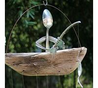 2025 Nuevo Hombre de Pesca Spoon esculturas de Pescado Casa de Viento Decoración de Adornos Colgantes al Aire Libre Muy Personal