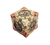 2025 Nuevo juego 7 en 1 DND de cubos de metal giratorios de seis lados con relieve 3D, mazmorras y dragones, dados de juego de rol multicara, procesamiento resistente a arañazos y resistente al