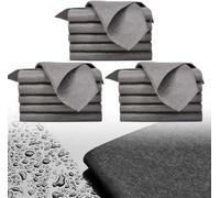 2025 Nuevo Paño De Limpieza Mágico, Espesado Paño Magico, Paño Magico Cristales Limpiacristales Trapo de Limpieza de Microfibra Reutilizable Sin Rayas para Baño Cocina Coche Vidrio（30*40cm） (15PCS)