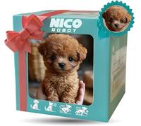 2025 Nuevo Perro Robot, mi Cachorro Robot Realista, Perros Robots de Peluche interactivos para Adultos, actúa como un Cachorro Real, Camina con Arco, ladra y Mueve la Cola B