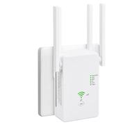 2025 Nuevo Repetidor WiFi, Amplificador Señal WiFi 1200Mbps Doble Banda 5GHz y 2.4GHz Amplificador WiFi, Extensor WiFi con 2 Puertos ethernet, 4 Antenas, Modo Repetidor/Router/Ap (Blanco)