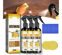 2025 Nuovo lucidante spray alla cera d'api per il legno, spray alla cera d'api naturale, per soggiorno, cucina, mobili e pavimenti in legno (3pcs)
