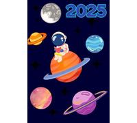 2025 Page-A-Day Diary | One Page for Each Day | Planets: Astronaut planet daily journal