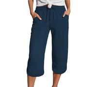 2025 Pantalones Mujer Verano Frescos 3/4 Pantalon Pirata Talla Grande Pantalón Deportivo Shorts Respirable Moderno Pantalones Cortos Palazzo Bolsillos Urbano Short Yoga Jogger Corre Playa Vacaciones