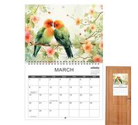 2025 Pared del calendario, calendario de pared 2025 - Calendario de pared estético - Organizador de planificador familiar Hangable para escribir notas, ideas, citas, reuniones, ra