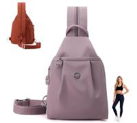 2025 Premium 3 in 1 Anti-Theft Travel Tote Bag, Waterproof 2-Way Commuter Bag, Large Capacity Oxford Convertible Shoulder Bag (Light purple)