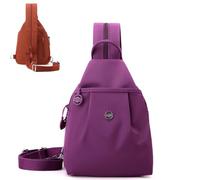 2025 Premium 3 in 1 Anti-Theft Travel Tote Bag, Waterproof 2-Way Commuter Bag, Large Capacity Oxford Convertible Shoulder Bag (Dark purple)