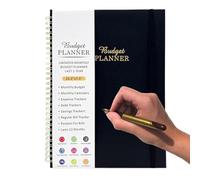 2025 presupuesto planner, Bill tracker organizer, Finance planner 2025, Planificador de presupuesto familiar, User-friendly bill organize Bill Tracker Finance Planner with Double-Sided Pockets for
