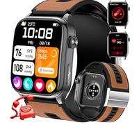 2025 Reloj Inteligente con ECG/Ácido Úrico/Lípidos/Detección De BMI/Fatiga/Emociones, 2.06" Smartwatch con 24H Pulsómetro/Oxímetro, SOS Reloj Tensiometro De Muñeca for Android iOS