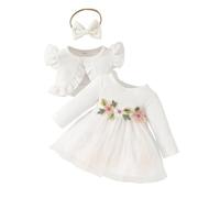 2025 Ropa Infantil para niñas Conjunto Casual de Verano Sólido Algodón Volantes Camiseta Manga Corta Pantalones Cortos Traje 2-8 años