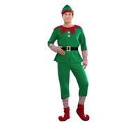 2025 Ropa Navidad Familia Conjunto Traje de Elfo Navideño Hombre Mujer Disfraz Elfo de Niña Vestido Familia Adultos Niños Disfraces Duende Iguales a Juego Chica para Fiestas Cosplay Carnaval 2025