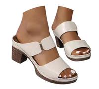 2025 Sandalias Mujer Comodas Verano Vestir Tacon Fiesta Sandals Tacon Medio Elegante Punta Abierta Casual Zapatos Cierre De Hebilla Moda Pole Dance Novia Sandalia Plataforma Boda Baile Ofertas Regalo