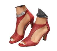 2025 Sandalias Mujer Verano Vestir Tacon Comodas Elegante Zapatos Tacon Ancho Fiesta Cierre De Hebilla Casual Sandals Plataforma Moda Novia Pole Dance Sandalia Punta Abierta Boda Baile Ofertas Regalo