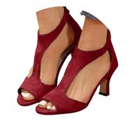 2025 Sandalias Mujer Verano Vestir Tacon Comodas Elegante Zapatos Tacon Ancho Fiesta Cierre De Hebilla Casual Sandals Plataforma Moda Novia Pole Dance Sandalia Punta Abierta Boda Baile Ofertas Regalo