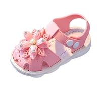 2025 Sandalias NiñA Verano Original De Cuero Ligero Pies Descalzos Con Hebilla Ajustable Planas Suela Blanda Para NiñO O CóModo Cangrejeras NiñOs