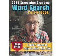 2025 Screaming Grandma Word Search Puzzle Book