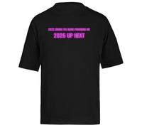 2025 Se Rompió La Mano Al Golpearme Camiseta Extragrande Holgada Negra Unisex Unisex Black tee Baggy Oversized T-Shirt