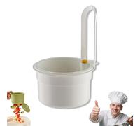 2025 Sink Strainer Basket, Faucet Hanging Strainer, Automatic Dumping Sink Strainers Basket, Kitchen Waste Collector Filter, Food Waste Catcher for Home Kitchen (White)