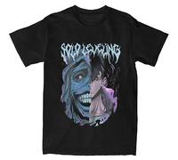 2025 Solo Movie L-Leveling Accessories T Shirt Arise from The Shadow Cotton tee Graphic Funny Printing T-Shirt Clothes Black XL