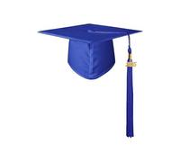 2025 - Sombrero de graduación de soltero, unisex, gorra de graduación para estudiantes y mujeres adultas (azul, talla única)