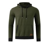 2025-Sweat Camisa Hombre Manga Larga - Sudadera con Capucha Casual Color Surtido con Cordón y Bolsillo Chic Sudadero Cómodo Clásico Paspartú Simple Sudadera Sudadera Sudadera