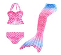 2025 traje de baño para niña bikini traje de baño 3 piezas traje de baño para niñas bikini conjunto de cola para 3-14 años
