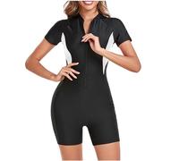 2025 Traje de Neopreno para Mujer Cremallera Trasera Traje de Neopreno Corto Mujer Traje de Neopreno de Manga Corta para Surf Natación Kayak Snorkel Piragüismo Buceo
