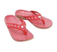 2025 Trendy Summer Europe And The States Polka Dot Color Women Earth Slope con chancletas talla grande, Blue, 36.5 EU