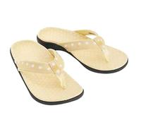 2025 Trendy Summer Europe And The States Polka Dot Color Women Earth Slope con chancletas talla grande, Amarillo, 36.5 EU