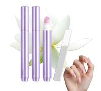 2025 Upgrade 3-in-1 Nail Care Pen, Cuticle Oil Pen for Nails, Cuticle Pusher Nail Oil Pens with Ceramic Tip for Hangnails, Dry & Damaged Nails (2pcs)