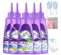 2025 Upgrade Active Enzyme Laundry Stain Remover,Instant Oil & Stubborn Stain Cleaner For White Shirts & Garments,Active Enzyme Clothing Stain Remover Collar Stain Removal Spray (Same size, C-5Pcs)