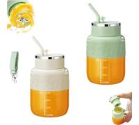 2025 Upgrade Blendgo 800 Portable Blender, Blendgo 800 - Portable Blender, Multifunctional Handheld Juicer with Straw & Strap, Double-Click Quick Launch for Smoothies Juices and Shakes (Mix)
