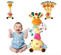 2025 Upgrade Musical Giraffe Toy - Sings, Dances & Repeats What You Say, Dancing Giraffe Toy Stuffed Plush, With Shining LED Lights, Adjustable Volume Function, Voice Imitation (Remote Control)