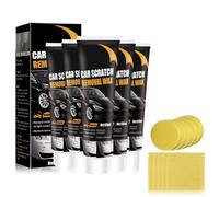 2025 Upgrade New Car Scratch Repair Wax - Complete Car Scratch Remover Kit with Polishing Paste, Wipe & Sponge - Suitable for Various Surfaces of Cars (5 Pcs)