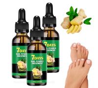 2025 Upgraded Beauras Nail Fungus Treatment New Formula Beauras 7 Day Nail Fungus Treatment - Ginger & Herbal Serum for Toenail & Fingernail Repair, Strengthen Brittle Peeling Nails (3 Pcs)