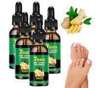 2025 Upgraded Beauras Nail Fungus Treatment New Formula Beauras 7 Day Nail Fungus Treatment - Ginger & Herbal Serum for Toenail & Fingernail Repair, Strengthen Brittle Peeling Nails (5 Pcs)