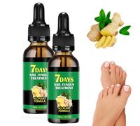 2025 Upgraded Beauras Nail Fungus Treatment New Formula Beauras 7 Day Nail Fungus Treatment - Ginger & Herbal Serum for Toenail & Fingernail Repair, Strengthen Brittle Peeling Nails (2 Pcs)