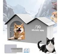 2025 Upgraded Dog House with AC, Icexeco Pet Air Conditioner House, Foldable Outdoor Indoor Cooling Shelter for Pets, Portable Air Conditioner Housing with 10 Ice Packs (for 22-38 LB,Without Frame)