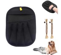2025 Upgraded Ergonomic Five Finger Design-Electrostatic Pet Hair Removal Glove, Thickening Pet Hair Removal Glove Reusable Cat & Dog Hair Remover for Couch, Furniture, Carpet, Curtain (1Pcs)