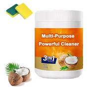 2025 Upgraded Multi Purpose Powerful Cleaner, 3 In 1 Coconut Oil Cleaning Paste, Kitchen Duty Degreaser for Faucets, Tiles, Kitchen, Oven (1pc)