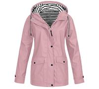 2025 Vêtements Imperméables Femme Veste Coupe-Vent Avec Poches Et Doublure Zippée Couleur Unie Manteau Coupe-Vent De Imperméables Pour Femmes Veste De Pluie Pour Femme Vestes De Extérieur Blazer