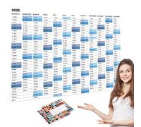 2025 Wall Poster Schedule Planner, Big Calendar for Planning 2025, 2025 Wall Calendar with Clear Dates, 2025 Monthly Planner with Stickers, Customizable Wall Calendar 2025